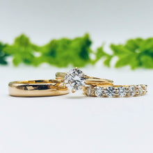 Load image into Gallery viewer, Wedding rings gold jewelry moissanite lab diamond manila philippines Lab Diamond Wedding Bands
