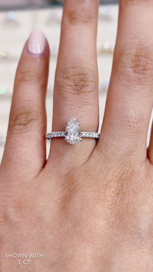 Pear Lab diamond Engagement ring Moissanite Wedding Bands Manila Philippines