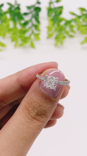 Where to buy Cushion Engagement ring wedding rings gold jewelry moissanite lab diamond  manila philippines